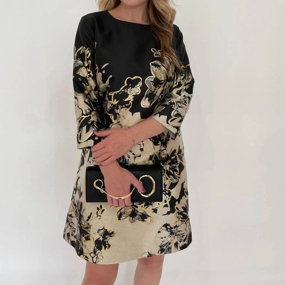 NWT Caroline Rose - Showstopper Jacquard Dress - Picture 1 of 11